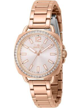 Chic 32mm Stainless Steel Quartz Watch for Women | Elegant Wildflower Design